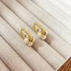 Novos Brincos Geométricos de Zircônia Gypsophila Design Nicho Moda Luxo Leve Banhados a Ouro Real Brincos para Mulheres Atacado de Fábrica