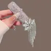Pasador de Pelo con Borla de Campana de Diamante Azul para Mujer, Accesorio de Pelo Exquisito de Gama Alta, Pinza Lateral, Pasador de Pelo, Pinza BB Lateral de Estilo Antiguo