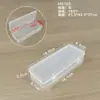 Caja de Embalaje de Plástico Transparente Caja de Exhibición de Muestras de Herramientas de Ferretería Caja de Embalaje de Piezas Organizador de Accesorios Caja de Almacenamiento de Tarjetas