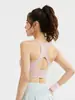 Sujetador Deportivo con Cremallera Frontal para Mujer Copas Fijas Antishock Recogido Alta Elasticidad Yoga Fitness Chaleco Sujetador Sujetador sin Aros