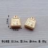 DIY Mini Barra de Metal Semente de Amendoim Melão Saco da Sorte Ábaco Areia Ouro Acessórios de Joias Materiais Atacado Moedas de Ouro Cobre