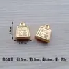 Mini liga lingote amendoim melão sementes saco ábaco areia lingote de ouro artesanal diy jóias acessórios material atacado