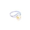 Anillo de plata esterlina S925 de cuerpo completo anillo accesorios de cera de abeja accesorios de cuentas redondas soporte vacío sin perlas diseño original