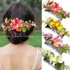 Nuevo Estilo Peine para el Cabello con Flores de Simulación Orquídea Mori Accesorios para el Cabello de Boda Tocado para Actuación en Escenario Peine para el Cabello de Novia Dama de Honor en stock