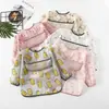 Paraguas niños impermeable babero manga larga mameluco impermeable bebé tafetán de poliéster para bebé ropa de comedor impermeable al por mayor