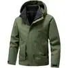 Roupa de assalto masculina para atividades ao ar livre transfronteiriça comércio exterior primavera bandido bonito jaqueta de trabalho americana com capuz casaco trench coat casual
