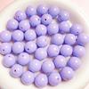 Abalorio de Acrílico Macaron de 16 mm Pintura Color Sólido DIY Cadena para Teléfono Móvil Llavero Accesorios de Joyería con Cuentas