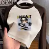 Blusa Térmica de Forro Polar con Bloques de Color y Mangas Largas para Niñas Ropa de Otoño para Niñas Camiseta Cuello Redondo Elegante Ropa Versátil de Otoño/Invierno