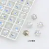 Dongzhou Cristal Nieve Proteína Arte de Uñas Diamante Brillante Blanco Proteína Huevo de Paloma Fondo Puntiagudo Diamante Dongzhou Diamante Wholesale Accesorios para Arte de Uñas