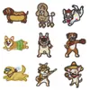 Parches Bordados de Cachorros Multivariedad Originales, Parches Termoadhesivos Sin Coser, 9 Diseños Lindos con Temática de Mascotas para Ropa y Mochilas