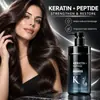 Champú de Péptidos de Queratina Seleccionados Transfronterizos OEM Etiqueta Privada Personalización Procesamiento de Cuidado del Cabello Suavizante Hidratante Nutritivo