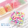 Yaleduo Cuentas Redondas Opacas No Porosas Crema Funda para Teléfono Móvil DIY Color Macarrón Caja de Almacenamiento para Pasadores Cuentas para Joyería DIY