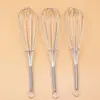 Gadgets de Cocina Batidor de Huevos Manual con Mango de Resorte Batidora de Huevos de Cinco Líneas Batidor de Leche de Acero Inoxidable de 5 Líneas