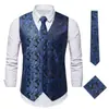 Moda Masculina Plus Size para Amazon Transfronteiriça Colete de Terno Masculino Tamanho Europeu Casual Cintura Florido Colete Colete