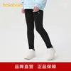Leggings para niñas de la marca Balabala, pantalones para niños para otoño, pantalones elásticos para niños mayores, tela cepillada, modernos, cómodos y lindos