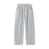 Pantalones Casuales Deportivos de Dobladillo Curvo Estilo Americano para Hombre ACU, Pantalones Largos Rectos Sueltos de Otoño con Corte Tridimensional