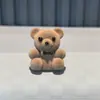 Nova fivela de cadarço de veludo com estampa de urso e flor para outono e inverno, com laço de strass em formato de coração e cabeça de urso, flor de cinco pétalas, acessório para sapato