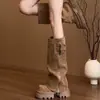 Botas Altas de Suela Gruesa para Mujer, Nuevo Estilo Verano 2026, Botas de Montar hasta la Rodilla, Botas que Aumentan la Altura para Personas Bajitas, Estilo Urbano de Moda