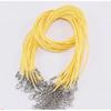 Collar de cordón de cuero encerado de Corea de 1.5 mm/2 mm multicolor opcional accesorios de joyería DIY 100/bolsa al por mayor