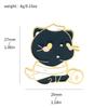 Broche de serie de gatos de dibujos animados lindos personalidad divertido Halloween creativo fantasma calabaza gatito accesorios para bolso