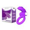 Anillo vibrador de tacto suave para hombre, con forma de delfín, para lengua, con resonancia para parejas, juguetes sexuales para adultos, para el cabello.