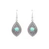 Pendientes Turquesa de Venta Caliente Transfronteriza Juego de Múltiples Piezas Estilo Bohemio Pendientes Geométricos Personalizados Pendientes al por Mayor