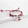Pulsera de Cerámica Original Estilo Étnico Pulsera de Hilo Rojo Tejida Fresca y Única Hecha a Mano para Estudiantes para Atraer Riqueza