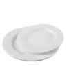 Venda Direta de Fábrica Prato de Bife Estilo Ocidental Cerâmica Redondo Branco Plano Prato de Hotel Prato de Buffet Exclusivo de Hotel