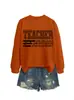 Maestra Algunos Días Amazon eBay Sitio Independiente Sudaderas de Moda Versátiles Personalizadas para Mujer Otoño e Invierno
