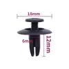 Clipes Universais para Para-lama de Carro Parafusos de Expansão 6mm Clipes de Plástico Fixadores de Rebite