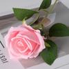 Rosa de franela de imitación, flor falsa, decoración para bodas, hogar, día de San Valentín, ramo artificial, pared de flores, fábrica al por mayor