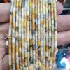 Cuentas de tubo de 4*2 mm, cuentas cilíndricas largas, accesorios para joyería, pulsera DIY, cuentas espaciadoras de tubo recto, productos semiacabados
