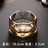 Cinzeiro de Cerâmica Estilo Chinês com Acabamento Dourado Criativo Cinzeiro de Porcelana Cinzeiro de Mesa para Hotel de Luxo Personalizável LO