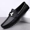 Mocasines populares transfronterizos en vivo zapatos de conducción perezosos transfronterizos de talla grande zapatos casuales británicos zapatos de hombre de cuero genuino