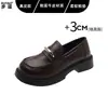 Mocassins de Couro Genuíno Super Macios com Solado Grosso Slip-on para Ir ao Trabalho Sapatos Pequenos de Couro Estilo College Mary Janes Sapatos Individuais JK Femininos Japoneses