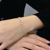 Acessórios Versáteis Estilo Coreano Ins Pulseira para Mulheres, Verde Doce Cool Moda Zircônia Atacado Nicho Novo Modelo