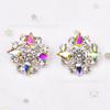 Botones de Diamante de Cristal de Vidrio de Gota de Agua Coloridos al por Mayor Ropa Botones de Camisa Gemelos Accesorios Decorativos Zapatos Bolsos Botones de Pedrería