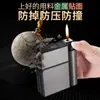 Novo Estojo de Cigarros Integrado com Fogos de Artifício Lado Flip Deslizante Bolsa Macia e Dura para Cigarros Isqueiro Descartável Universal para Cigarros