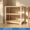 Estante de Almacenamiento de Ollas de Múltiples Niveles de Pie, Gabinete de Almacenamiento Simple para Artículos Varios Infantiles Montado en la Pared de la Cocina