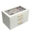 Caja de Almacenamiento de Joyería de Múltiples Capas Tipo Cajón de Gran Capacidad Anti-Oxidación Aretes Anillo Collar Pulsera Caja de Joyería