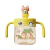 Copo de leite PPSU adorável de desenho animado, super boca larga, resistente a quedas e a altas temperaturas, 400ml