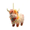 2026 Nova Decoração de Natal Acrílica Colorida Hela e Vaca da Amazon Fofa Desenho Animado Vaca Pingente de Carro