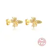 Pendientes de abeja de plata de ley S925 pendientes AliExpress más vendidos moda simples modernos pendientes pendientes una generación de pelo