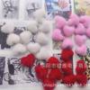 Lana de visón de imitación hebilla de bolsa de tela con forma de corazón de durazno hebilla de joyería de amor accesorios de joyería DIY