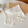 Pantaleta de encaje jacquard sexy de lujo ligero con control de abdomen para mujer, cómoda, ajustada a la cadera, sin costuras, talla grande, algodón 10A, entrepierna antibacteriana