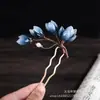 Horquilla en forma de U con Flor de Perla, Accesorio Hanfu, Adorno para el Cabello de Disfraz Antiguo, Horquilla para Recogidos, Peine para el Cabello, Peine de Inserción, Borla de Clip