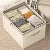 Caja de Almacenamiento de Tela Multifuncional, Organizador de Ropa para el Hogar, Cesta de Almacenamiento Plegable a Prueba de Polvo para Armario, Almacenamiento Dividido de Gran Capacidad