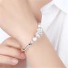Pulsera Creativa de Cuentas de Bola Creciente Pixiu Pulsera 3D Chapada en Oro Duro Pulsera de Moda con Cuentas Giratorias Novedosa Pulsera Pixiu