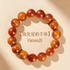 Pulseira de Cipreste Antigo da Falésia Taihang Alto Teor de Óleo Óleo Vermelho Grão Horizontal Material Antigo Wenwan Contas Budistas Contas de Preocupação Masculinas Pulseira de Madeira