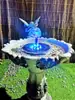 Adorno de Fuente de Agua para Patio Solar Fuente de Jardín Adorno Decorativo Comedero para Pájaros Maceta Arreglo de Paisajismo para Patio Europeo